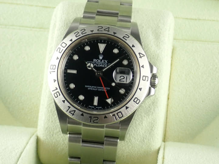ロレックス エクスプローラーII Ref.16570 ブラック文字盤 中古 explorer2-80