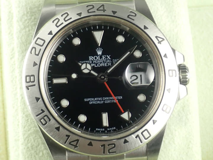 ロレックス エクスプローラーII Ref.16570 ブラック文字盤 中古 explorer2-80