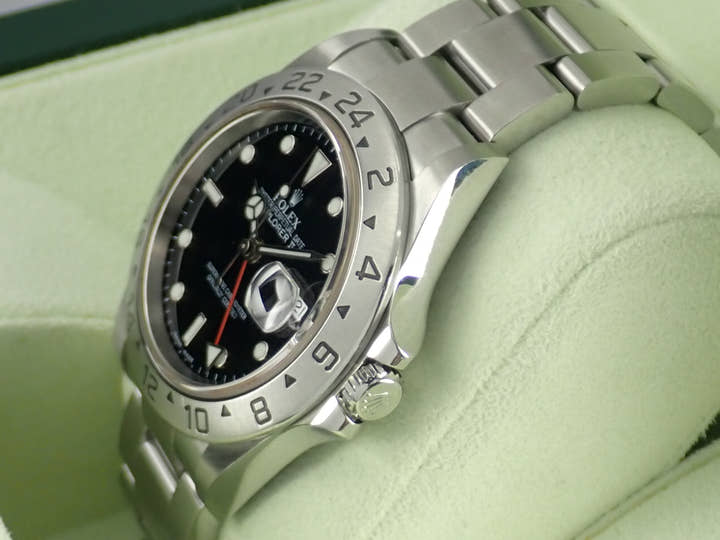 ロレックス エクスプローラーII Ref.16570 ブラック文字盤 中古 explorer2-80