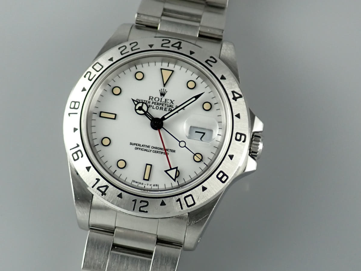 ロレックス エクスプローラーII Ref.16570 ホワイト文字盤 中古 explorer2-81