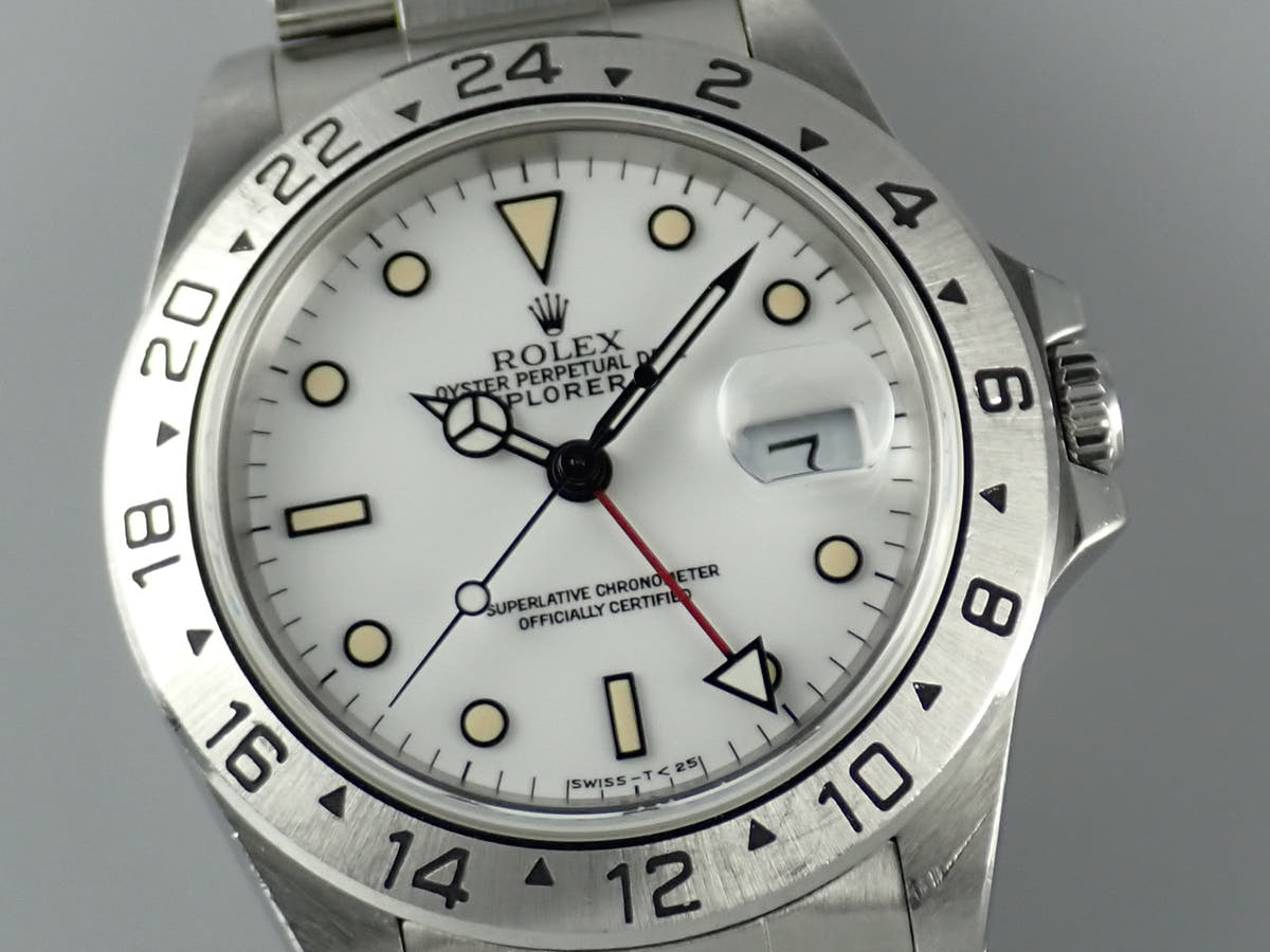 ロレックス エクスプローラーII Ref.16570 ホワイト文字盤 中古 explorer2-81