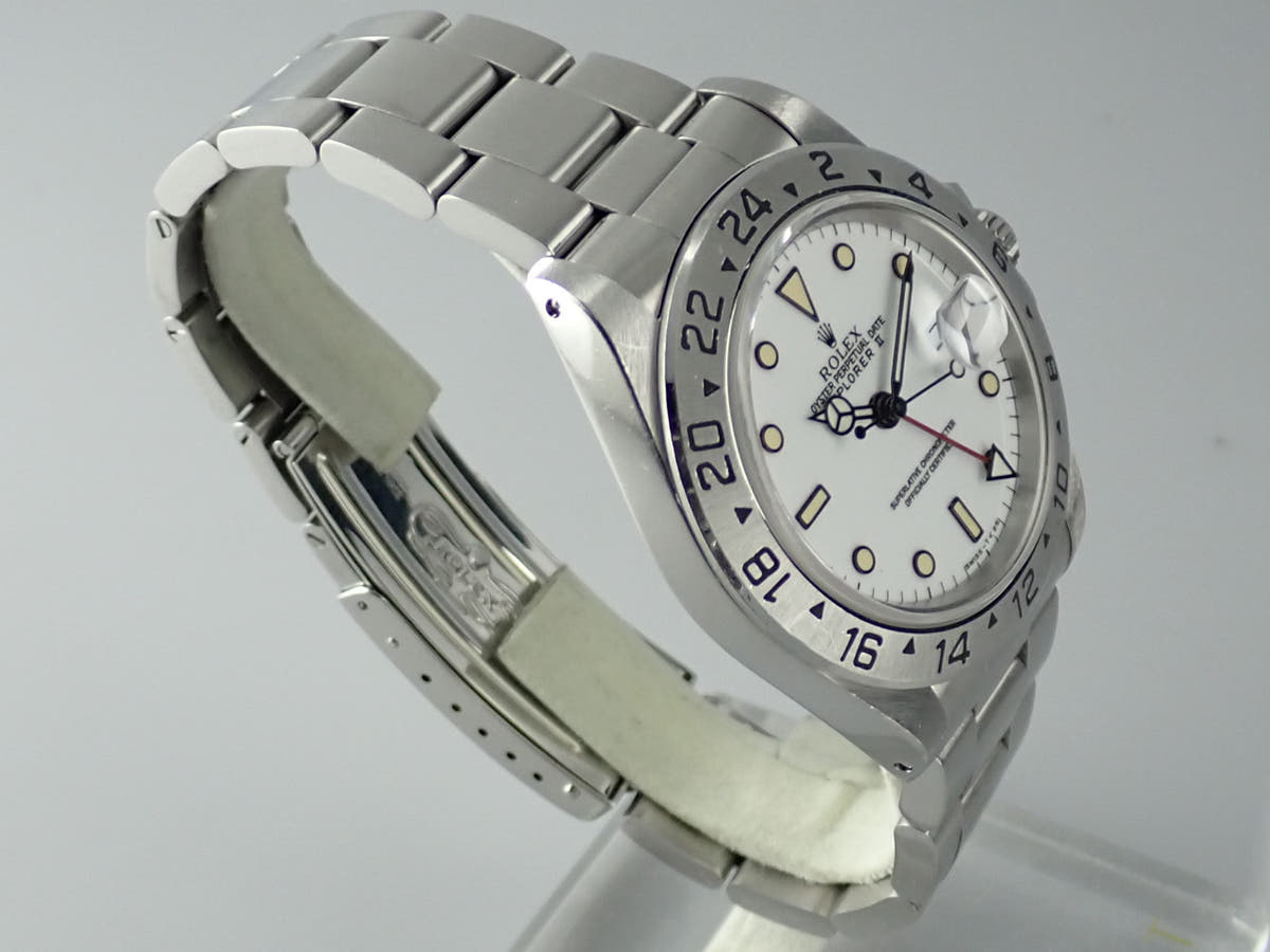 ロレックス エクスプローラーII Ref.16570 ホワイト文字盤 中古 explorer2-81