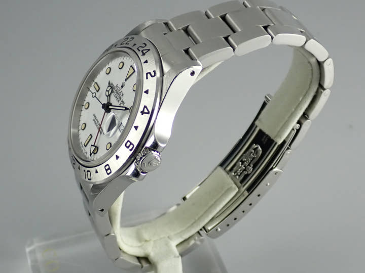 ロレックス エクスプローラーII Ref.16570 ホワイト文字盤 中古 explorer2-81
