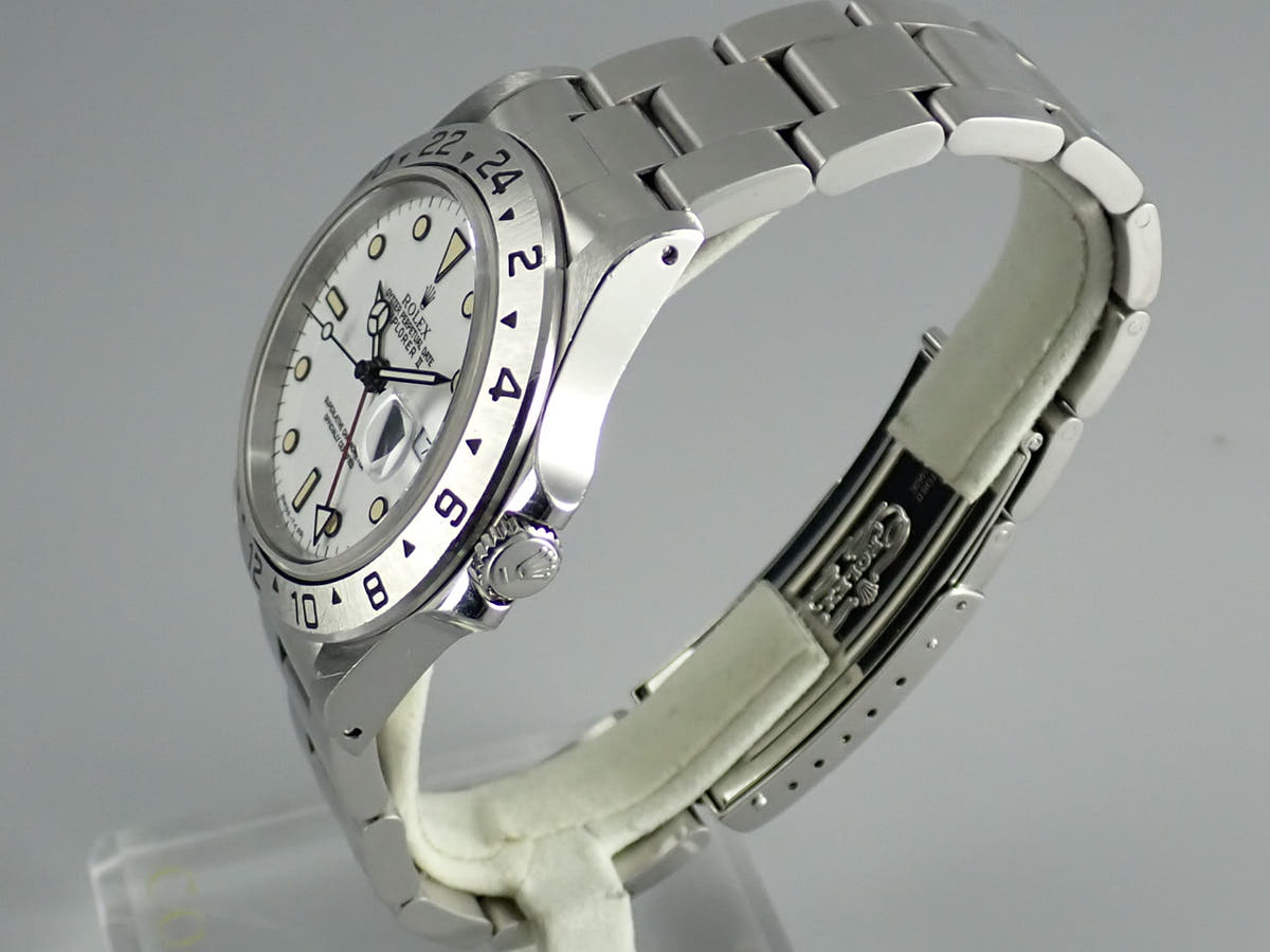 ロレックス エクスプローラーII Ref.16570 ホワイト文字盤 中古 explorer2-81