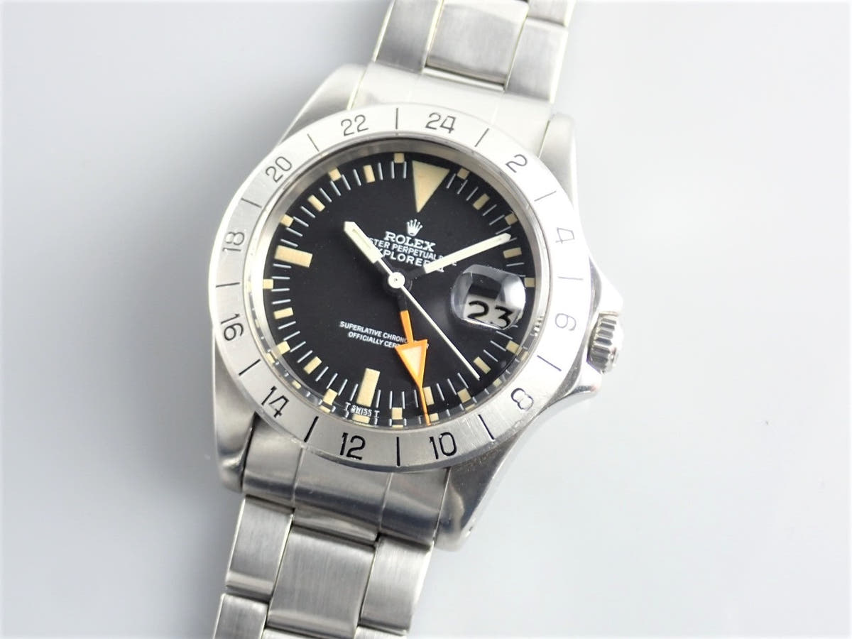 ロレックス エクスプローラーII Ref.1655 ブラック文字盤 中古 explorer2-82