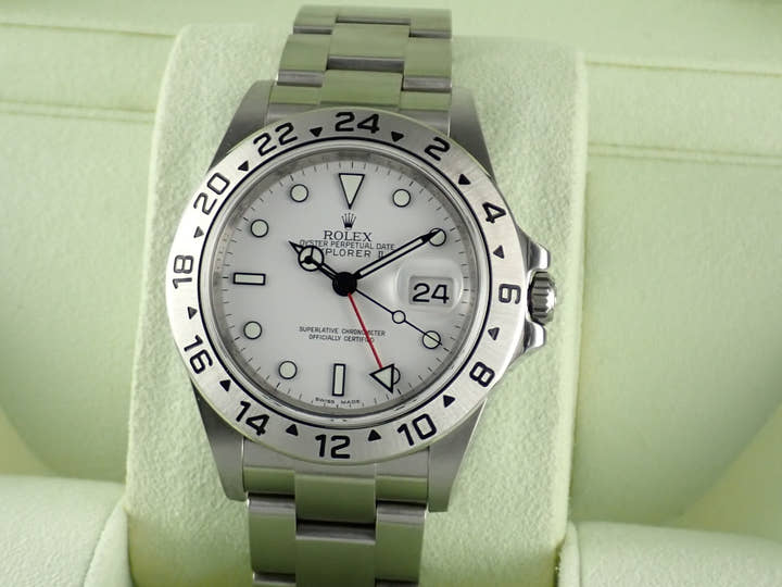 ロレックス エクスプローラーII Ref.16570 ホワイト文字盤 中古 explorer2-83