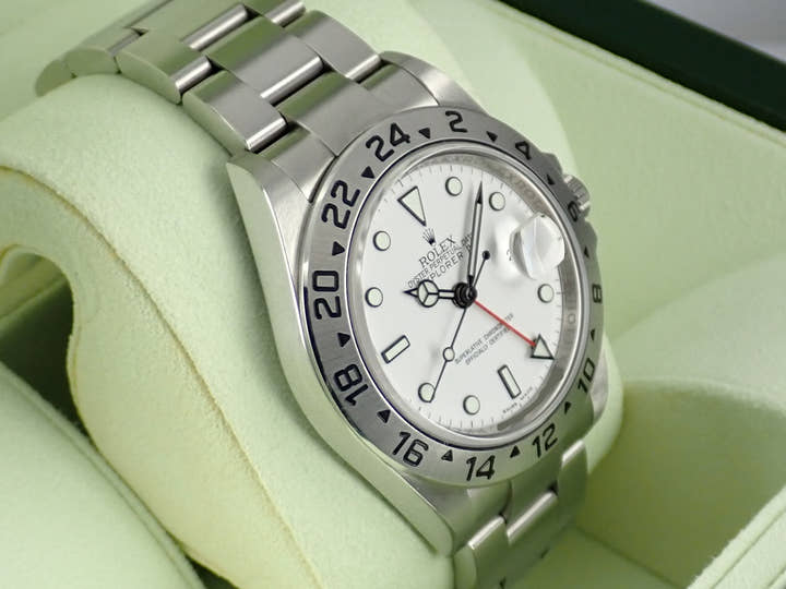 ロレックス エクスプローラーII Ref.16570 ホワイト文字盤 中古 explorer2-83