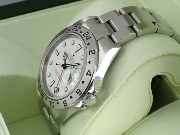 ロレックス エクスプローラーII Ref.16570 ホワイト文字盤 中古 explorer2-83