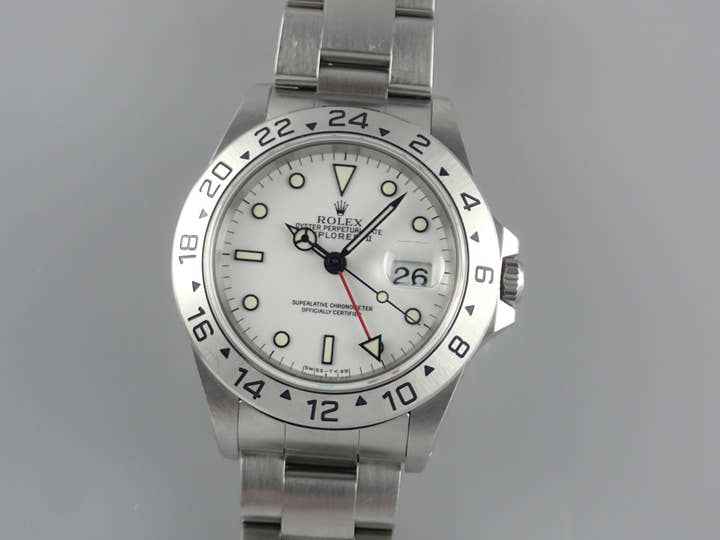 ロレックス エクスプローラーII Ref.16570 ホワイト文字盤 中古 explorer2-87