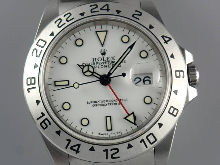 ロレックス エクスプローラーII Ref.16570 ホワイト文字盤 中古 explorer2-87