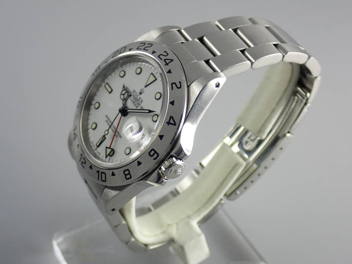 ロレックス エクスプローラーII Ref.16570 ホワイト文字盤 中古 explorer2-87
