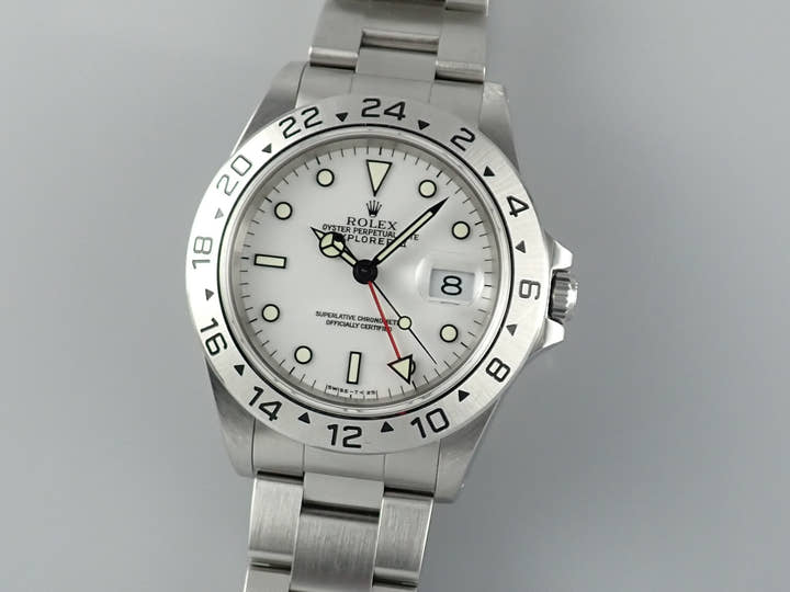 ロレックス エクスプローラーII Ref.16570 ホワイト文字盤 中古 explorer2-89