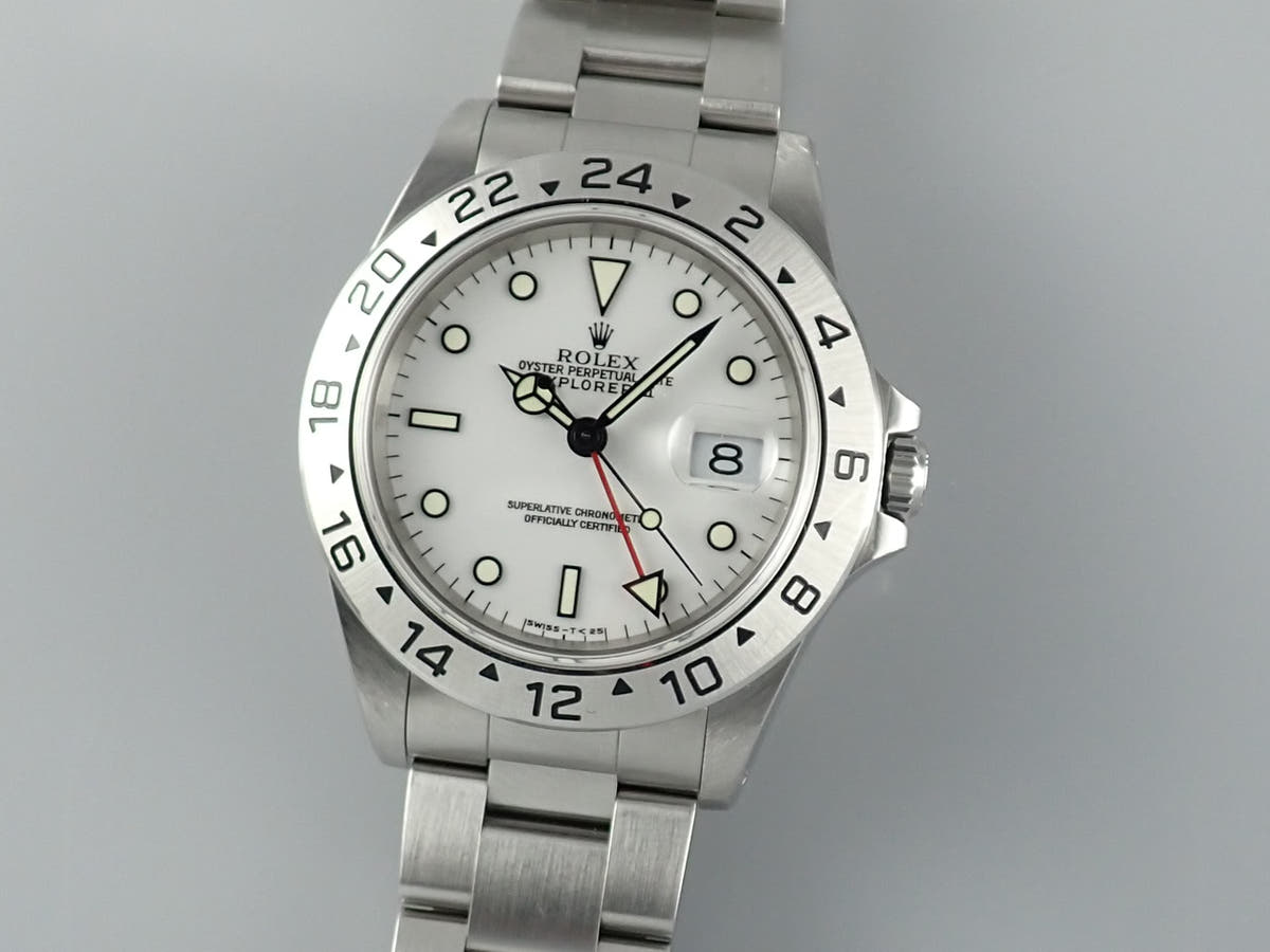 ロレックス エクスプローラーII Ref.16570 ホワイト文字盤 中古 explorer2-89