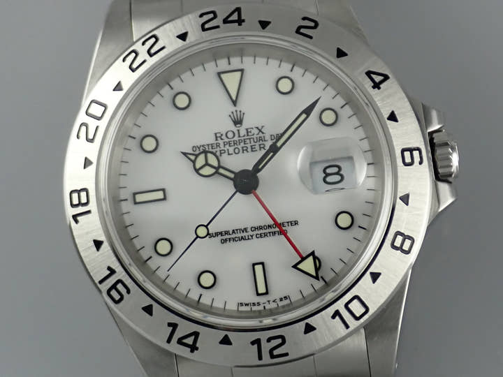 ロレックス エクスプローラーII Ref.16570 ホワイト文字盤 中古 explorer2-89