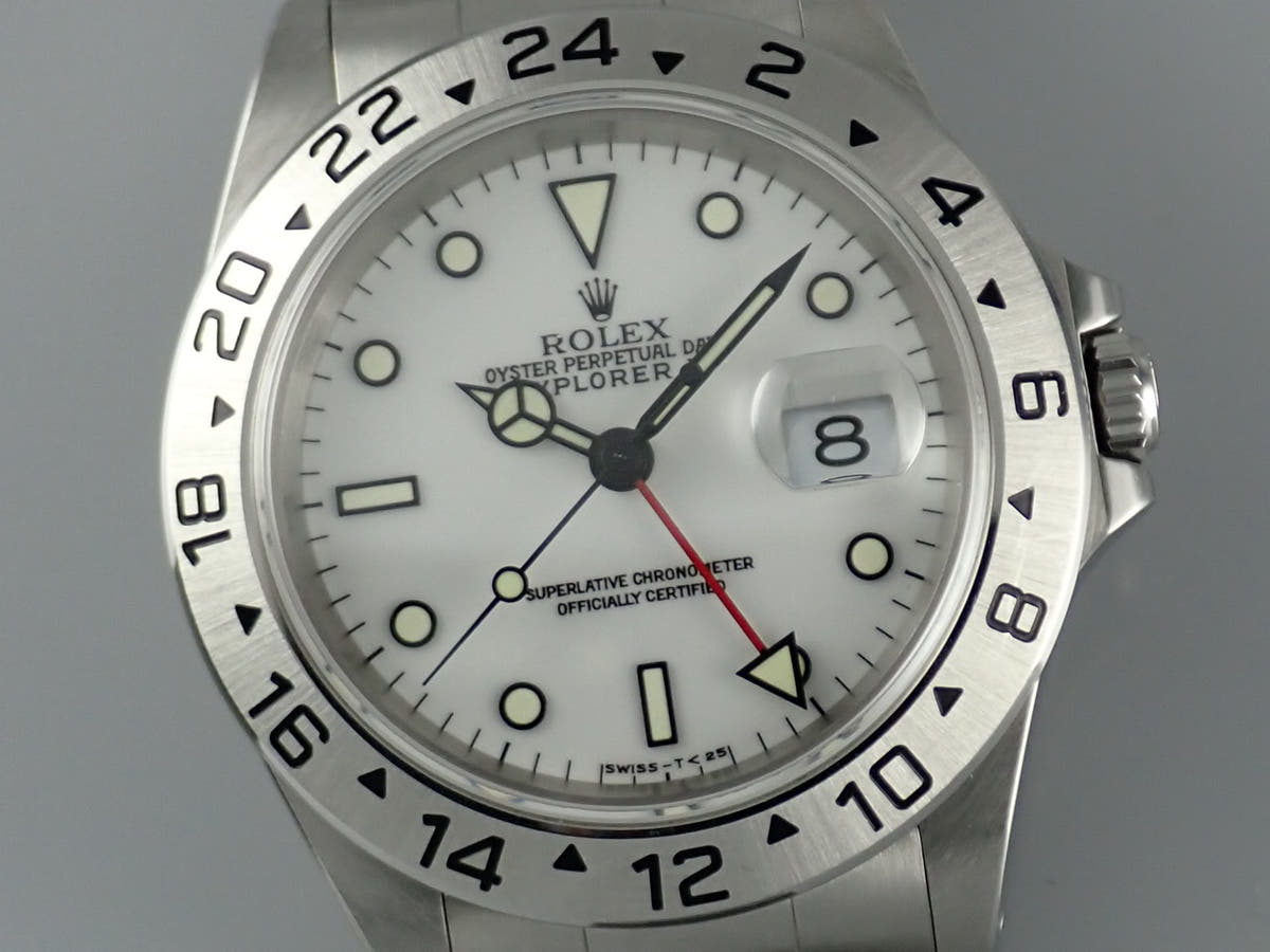 ロレックス エクスプローラーII Ref.16570 ホワイト文字盤 中古 explorer2-89