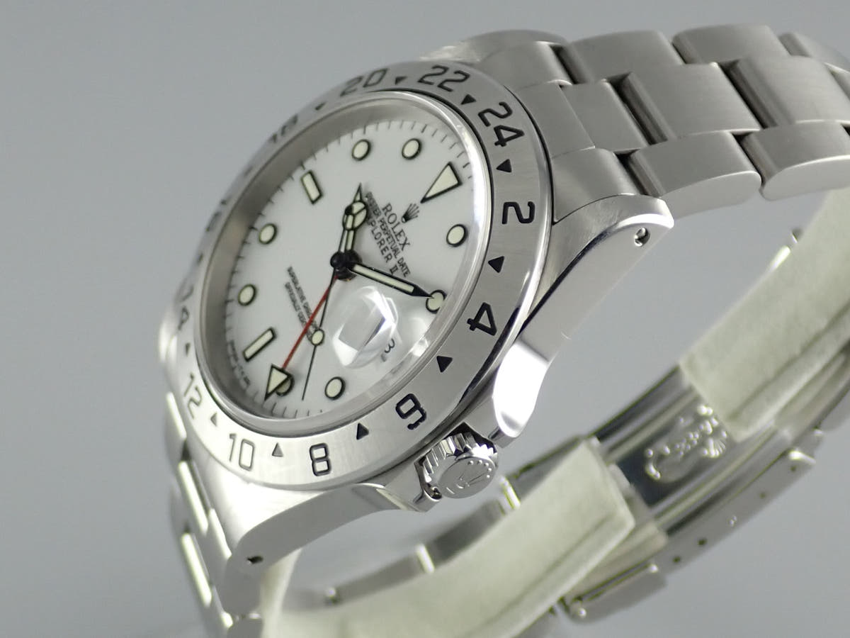 ロレックス エクスプローラーII Ref.16570 ホワイト文字盤 中古 explorer2-89