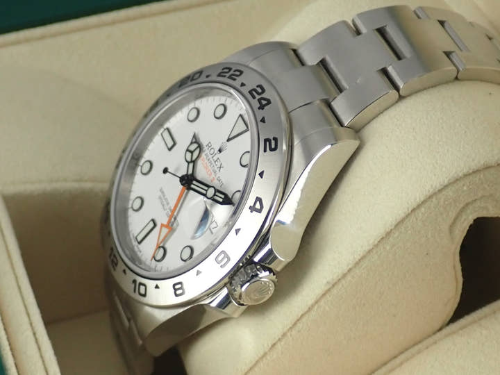 ロレックス エクスプローラーII Ref.216570 ホワイト文字盤 中古 explorer2-92
