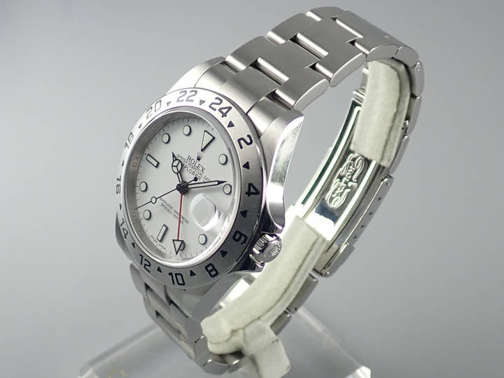 ロレックス エクスプローラーII Ref.16570 ホワイト文字盤 中古 explorer2-95