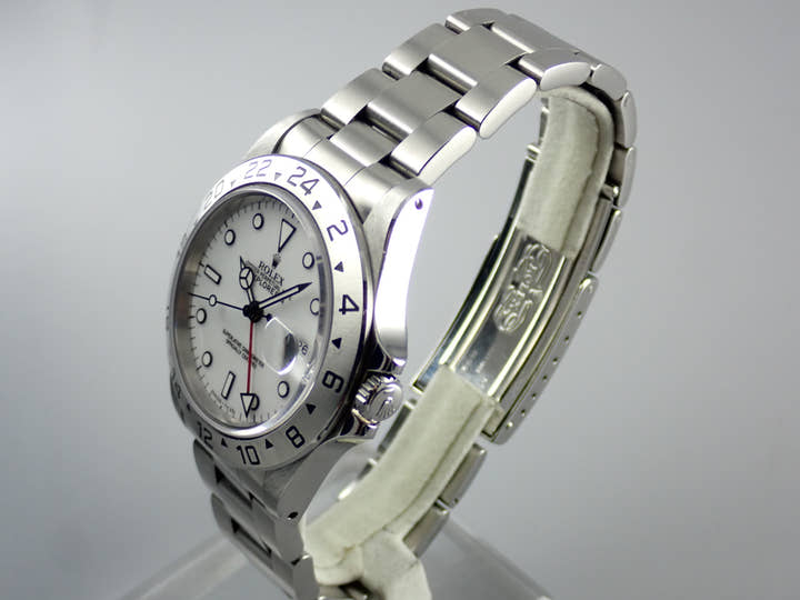 ロレックス エクスプローラーII Ref.16570 ホワイト文字盤 中古 explorer2-97