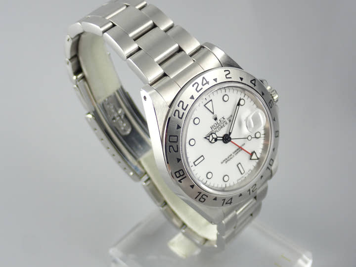 ロレックス エクスプローラーII Ref.16570 ホワイト文字盤 中古 explorer2-97