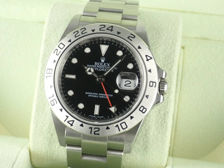 ロレックス エクスプローラーII Ref.16570 ブラック文字盤 中古 explorer2-98