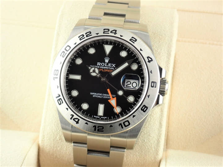 ロレックス エクスプローラーII Ref.216570 ブラック文字盤 中古 explorer2-99