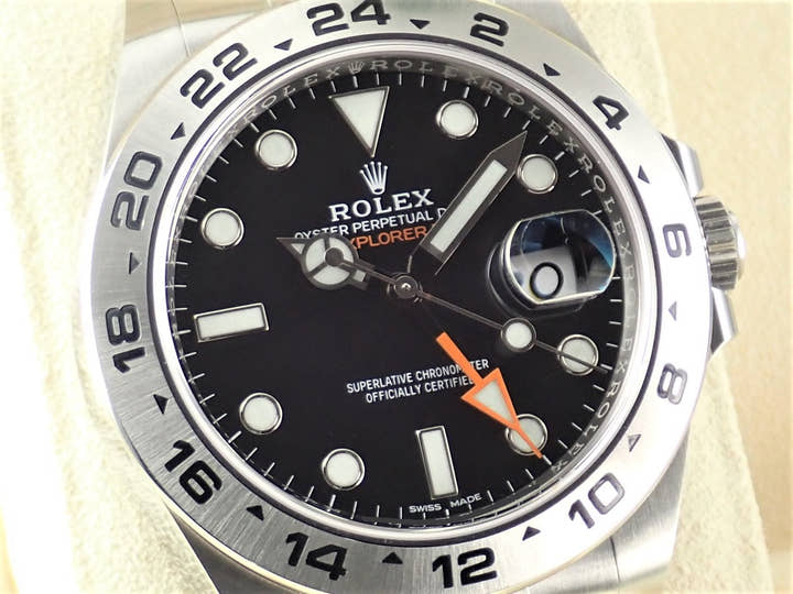ロレックス エクスプローラーII Ref.216570 ブラック文字盤 中古 explorer2-99