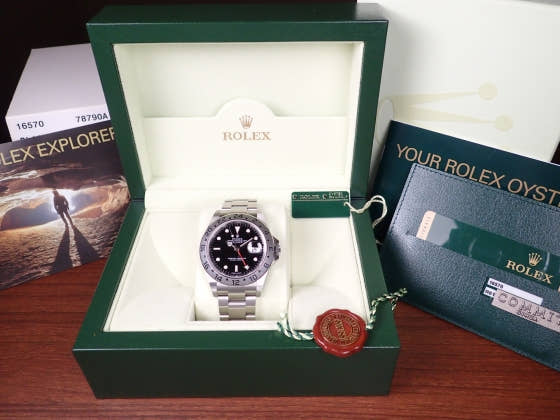 ロレックス エクスプローラーII Ref.16570 ブラック文字盤 中古 explorer2-9