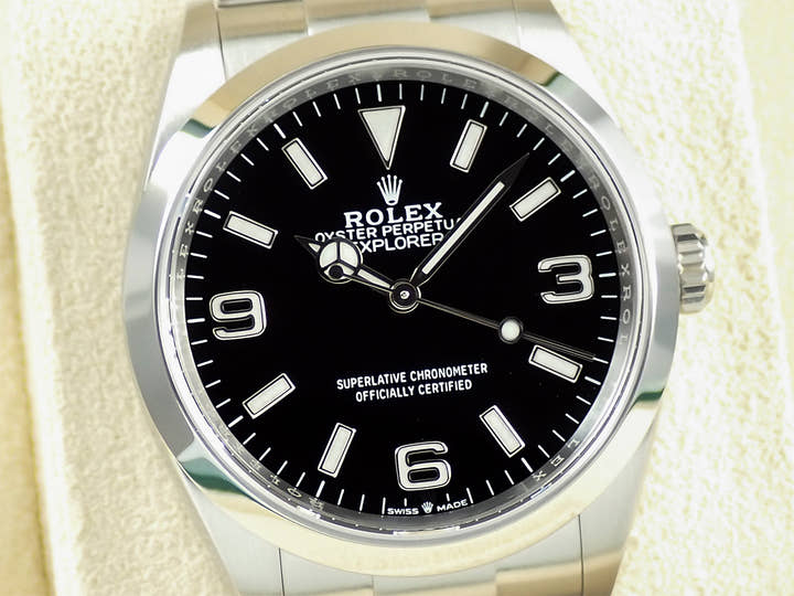 ロレックス エクスプローラー36 Ref.124270 ステンレススチール ブラック文字盤