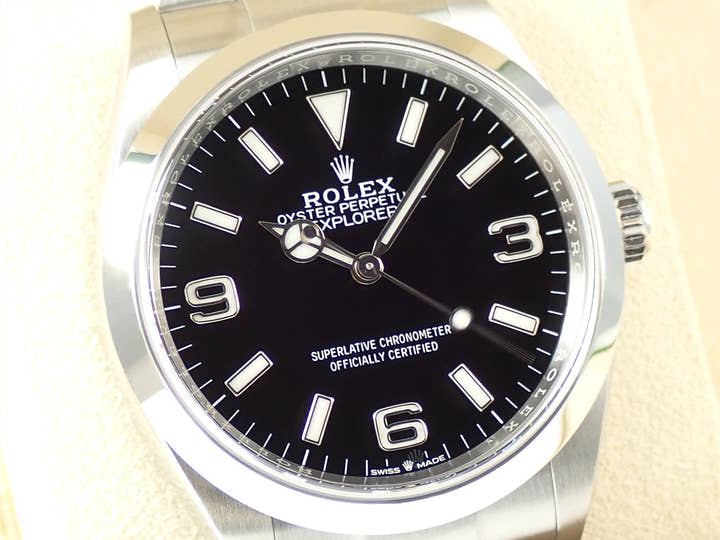 ロレックス エクスプローラー36 Ref.124270 ステンレススチール ブラック文字盤