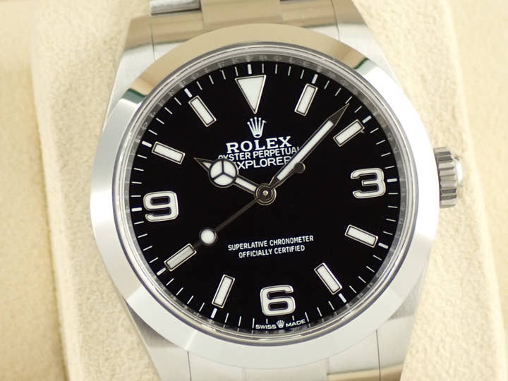 ロレックス エクスプローラー40 Ref.224270 ステンレススチール ブラック文字盤