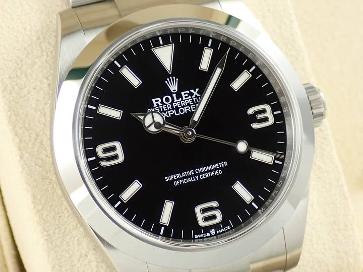 ロレックス エクスプローラー40 Ref.224270 ステンレススチール ブラック文字盤