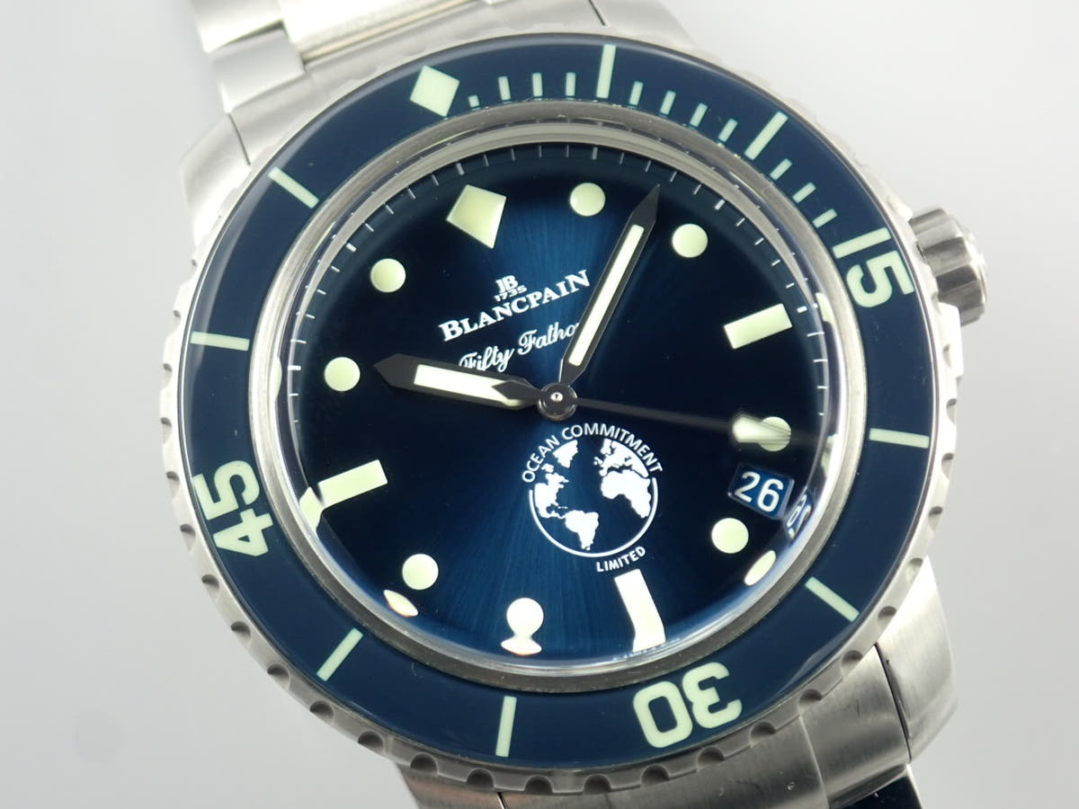 Blancpain Fifty Fathoms Ocean Commitment III Ref.5008-11B40-52A Blue Dial Used Y1729175