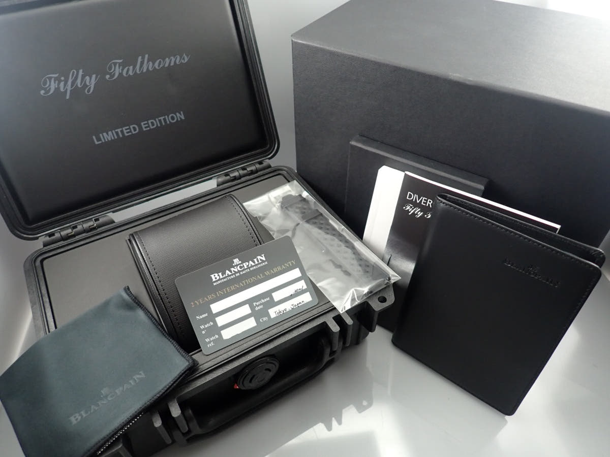 Blancpain Fifty Fathoms No Ref.5008D-1130-B64A Black Dial Very Good Condition K10P5884