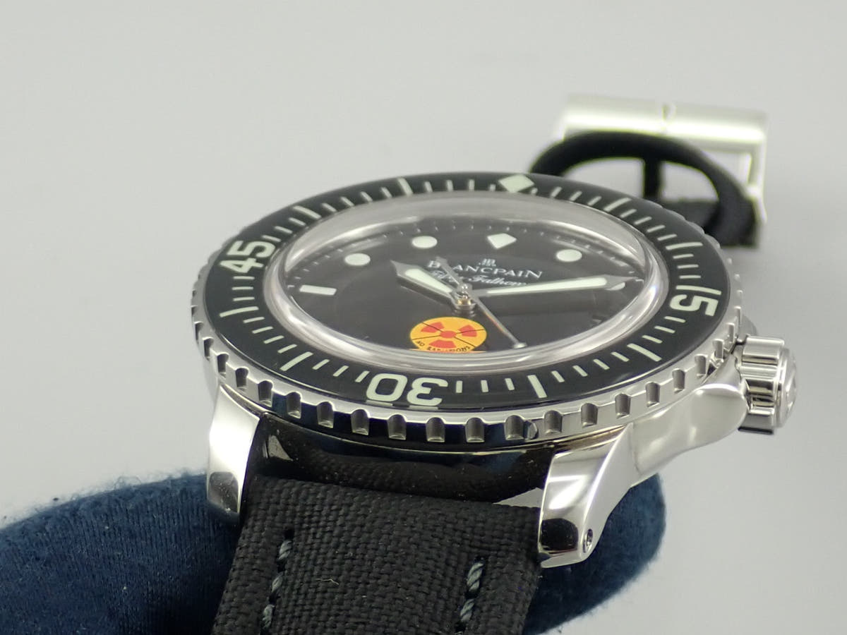 ブランパン フィフティ ファゾムス Ref.5015B-1130-52 ブラック文字盤 極美品 K02PPFTV