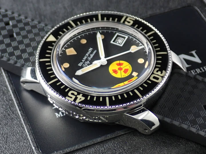 ブランパン フィフティ ファゾムス Ref.5008D-1130-B64A ブラック文字盤 極美品 CMY37P59