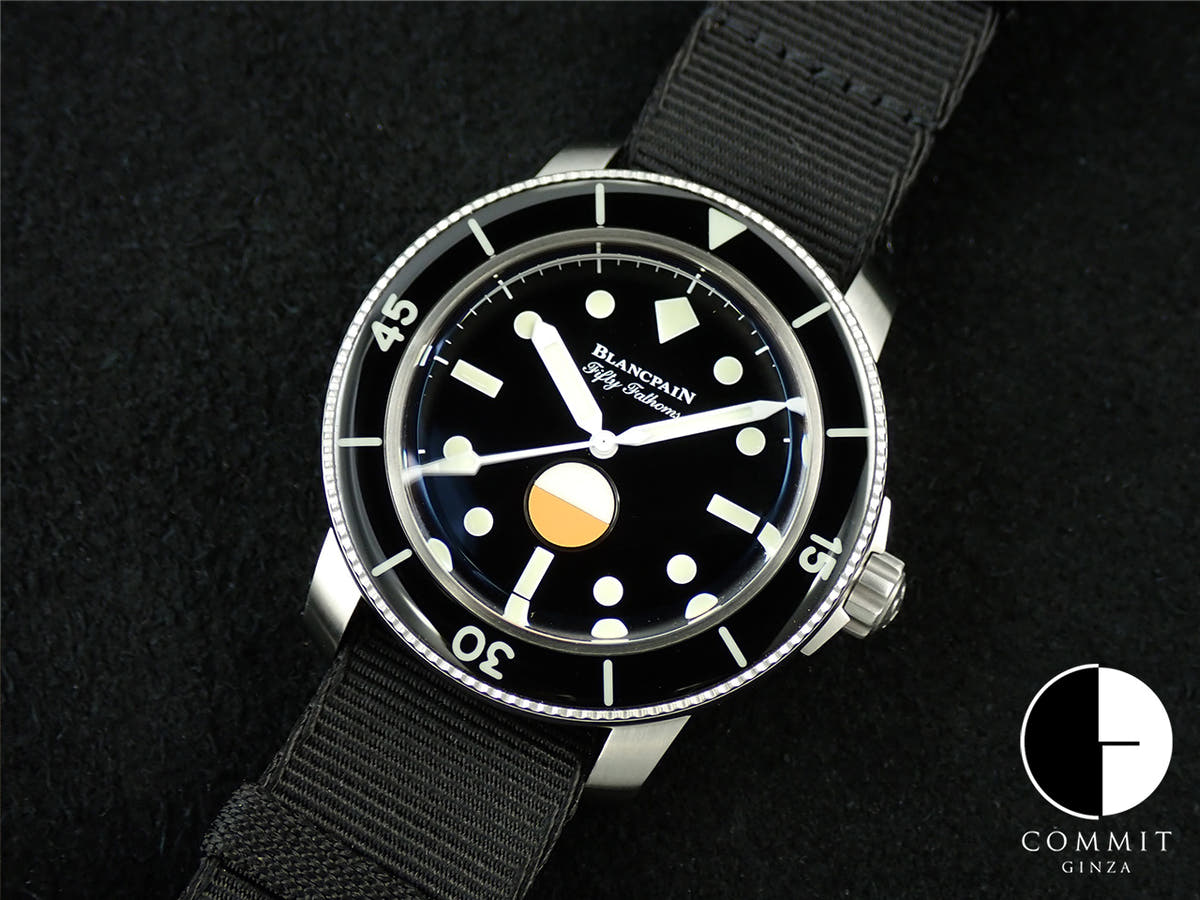 Blancpain Fifty Fathoms MIL-SPEC LIMITED EDITION HODINKEE Ref.5008-11B30-NABA Black Dial Very Good Condition 039RMZSM