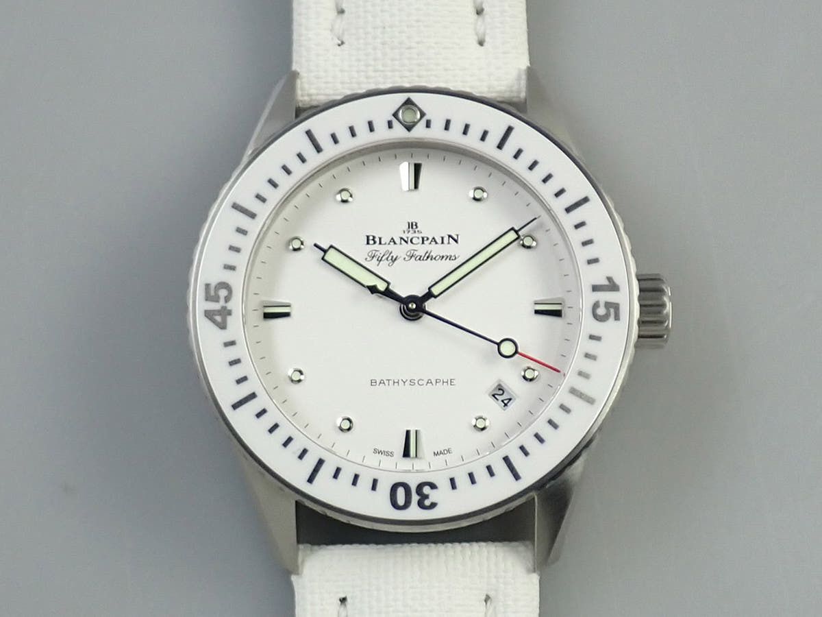 Blancpain Fifty Fathoms Bathyscaphe Ref.5100-1127-W52A White Dial Unused J713S0CL