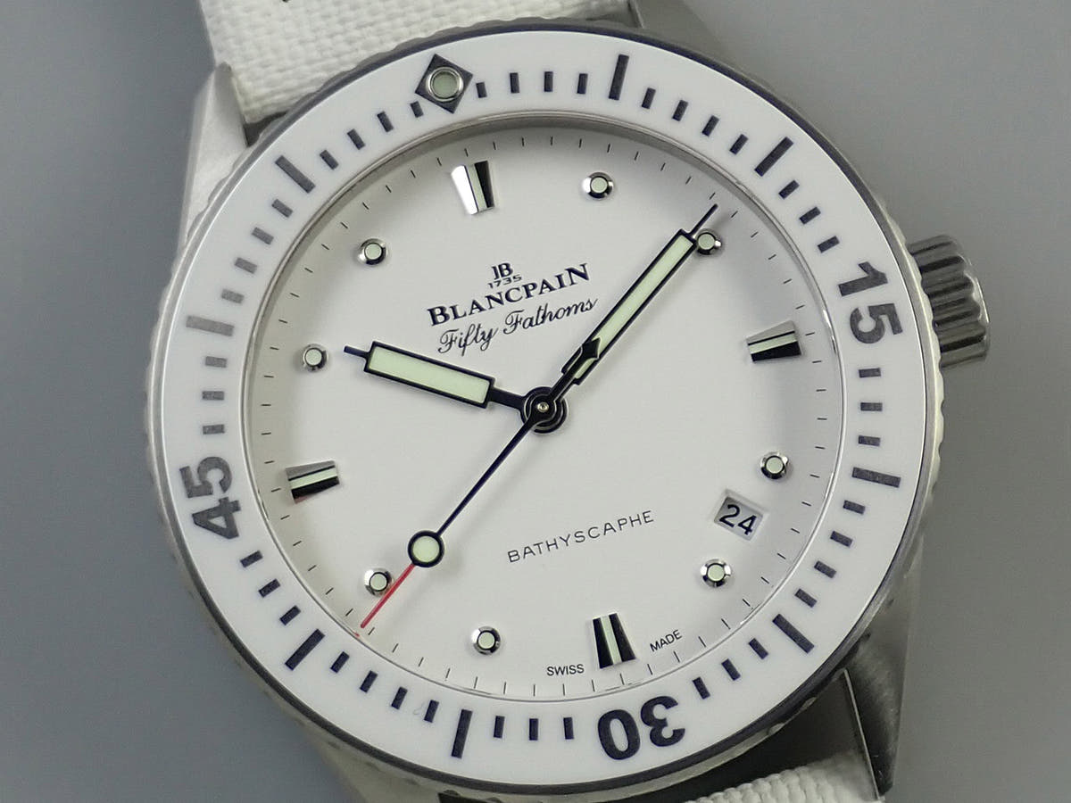 Blancpain Fifty Fathoms Bathyscaphe Ref.5100-1127-W52A White Dial Unused J713S0CL