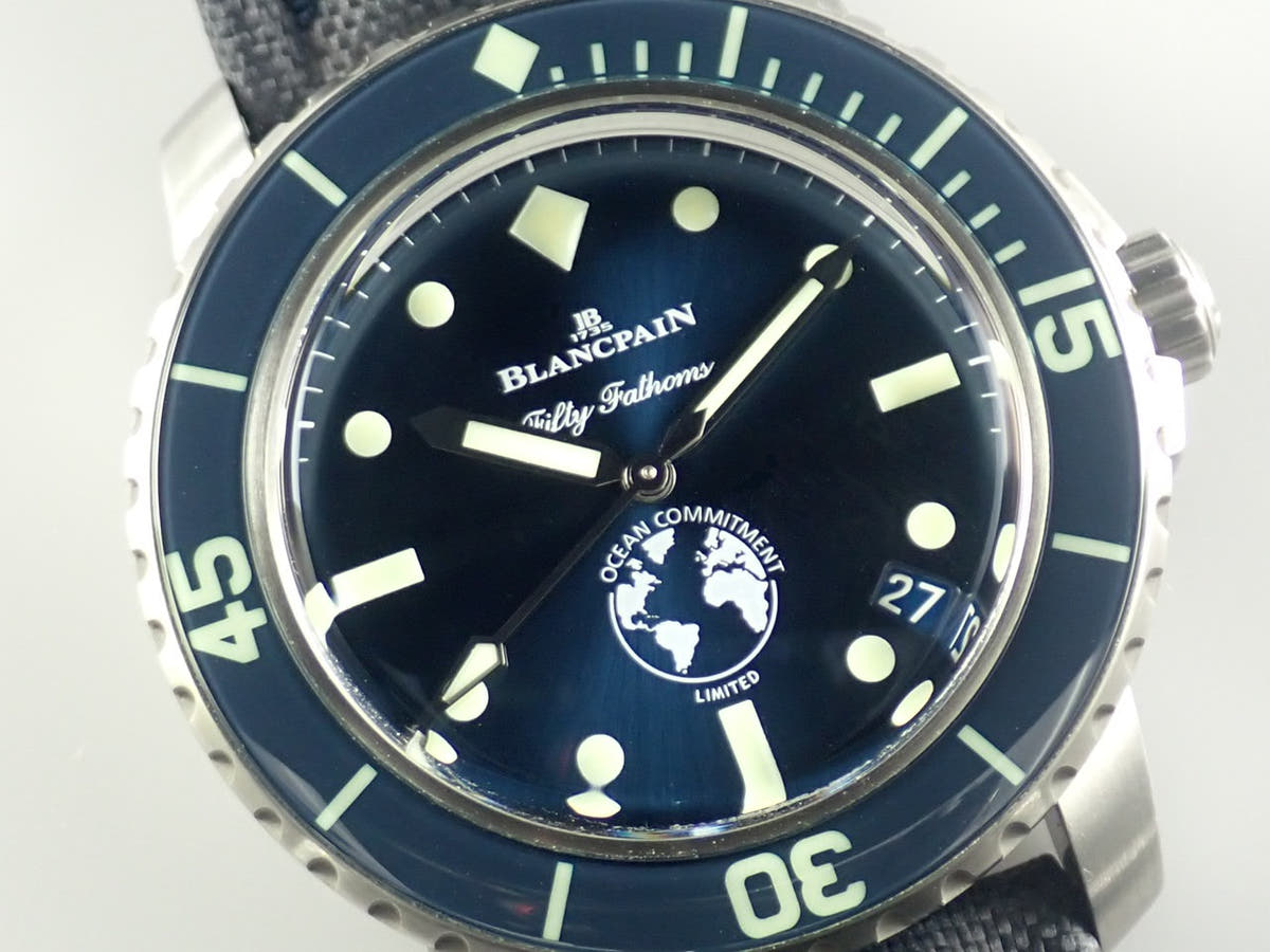 Blancpain Fifty Fathoms Ocean Commitment Ref.5008-11B40-52A Blue Dial Used 4S8V34VJ