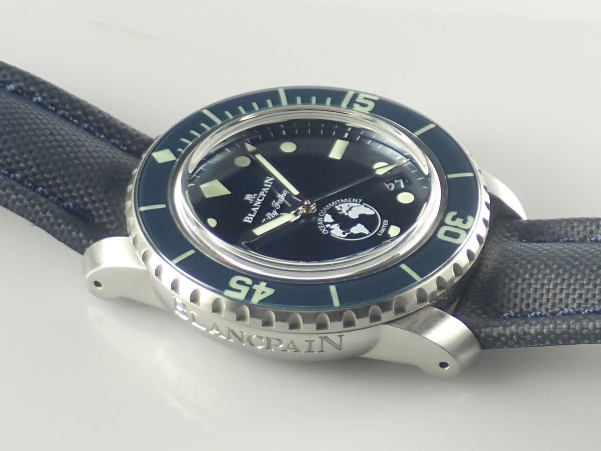 Blancpain Fifty Fathoms Ocean Commitment Ref.5008-11B40-52A Blue Dial Used 4S8V34VJ