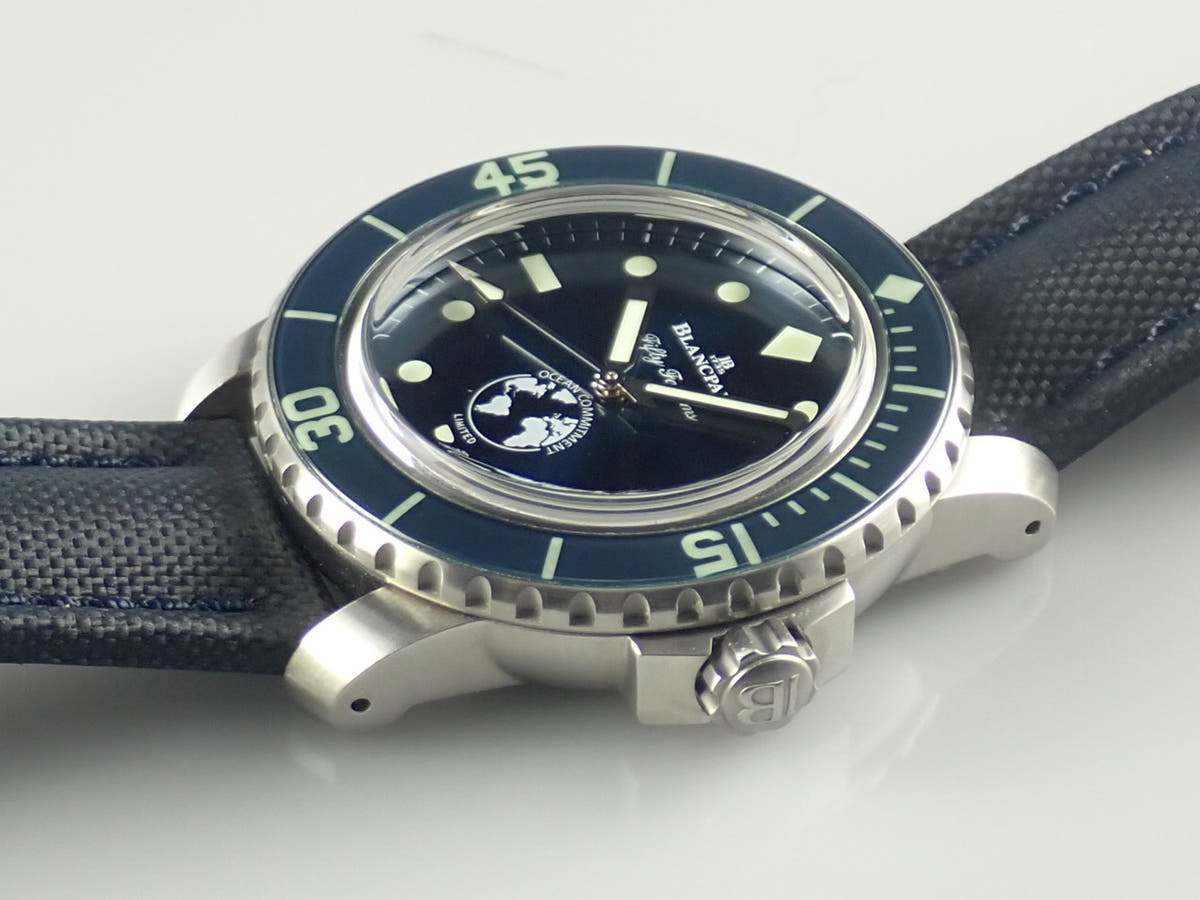 Blancpain Fifty Fathoms Ocean Commitment Ref.5008-11B40-52A Blue Dial Used 4S8V34VJ