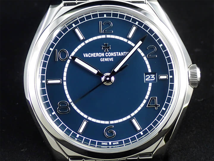 ヴァシュロンコンスタンタン フィフティーシックス オートマティック Ref.4600E/000A-B487 ブルー文字盤 美品 X8S9KSZ6