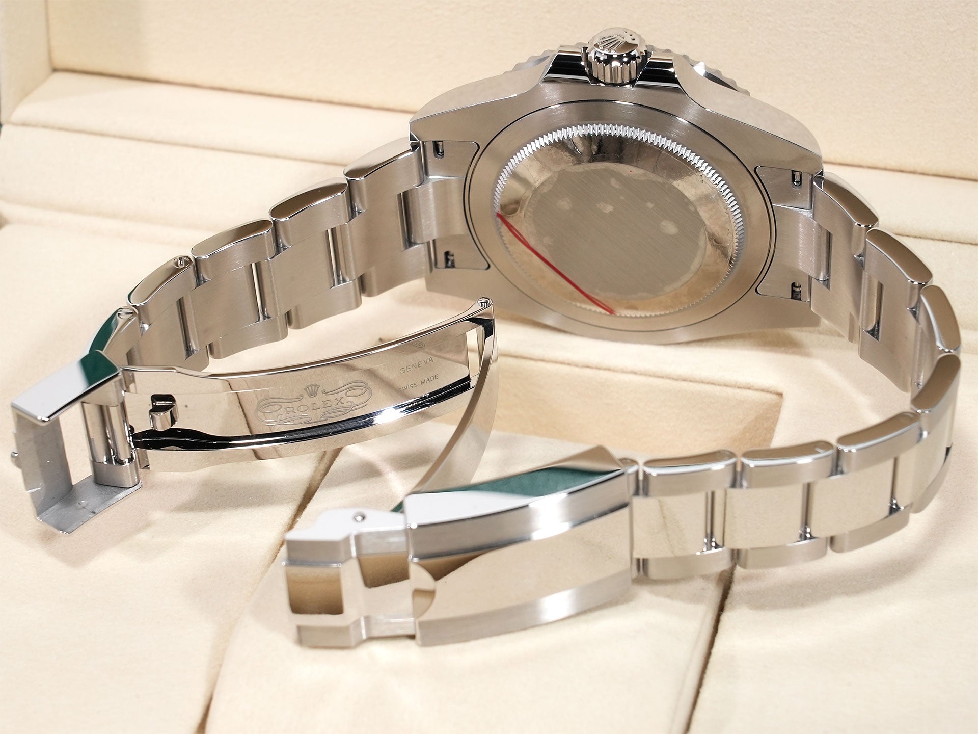 Rolex GMT-Master II Ref. 126710GRNR Stainless Steel Black Dial Oyster Bracelet Unused g9keg2av