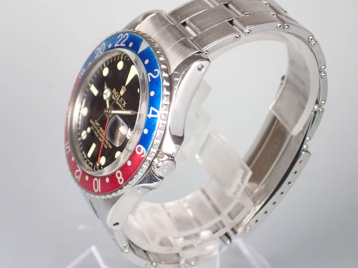 ロレックス GMTマスター Ref.1675M ブラック文字盤 中古 gmt-master-10 オイスターブレスレット