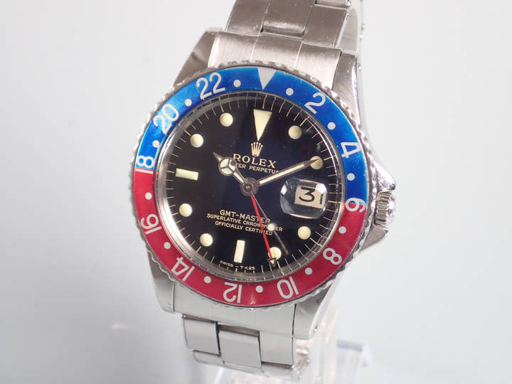 ロレックス GMTマスター Ref.1675M ブラック文字盤 中古 gmt-master-10 オイスターブレスレット