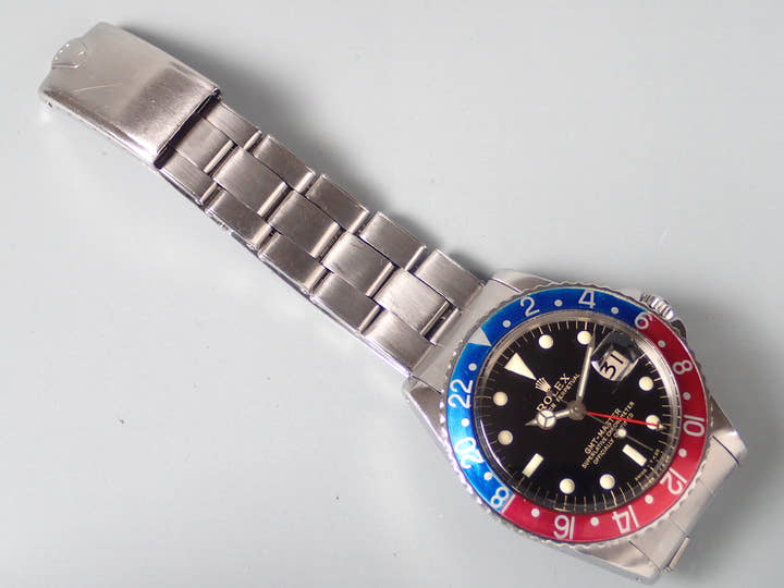 ロレックス GMTマスター Ref.1675M ブラック文字盤 中古 gmt-master-10 オイスターブレスレット