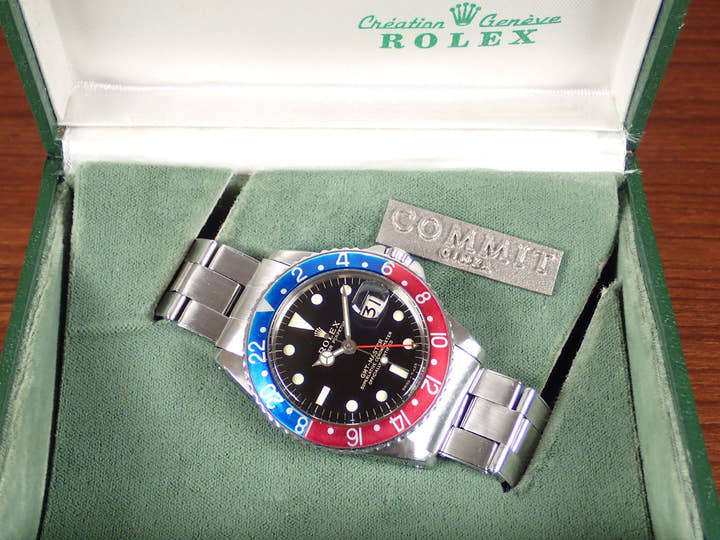 ロレックス GMTマスター Ref.1675M ブラック文字盤 中古 gmt-master-10 オイスターブレスレット