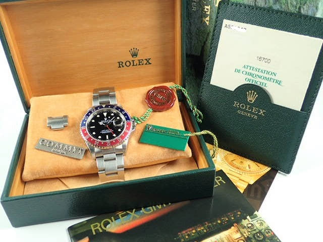 ロレックス GMTマスター Ref.16700 ブラック文字盤 中古 gmt-master-101 オイスターブレスレット
