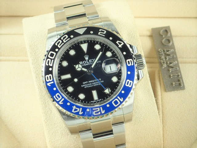 ロレックス GMTマスターII Ref.116710BLNR ブラック文字盤 未使用 gmt-master-103 オイスターブレスレット